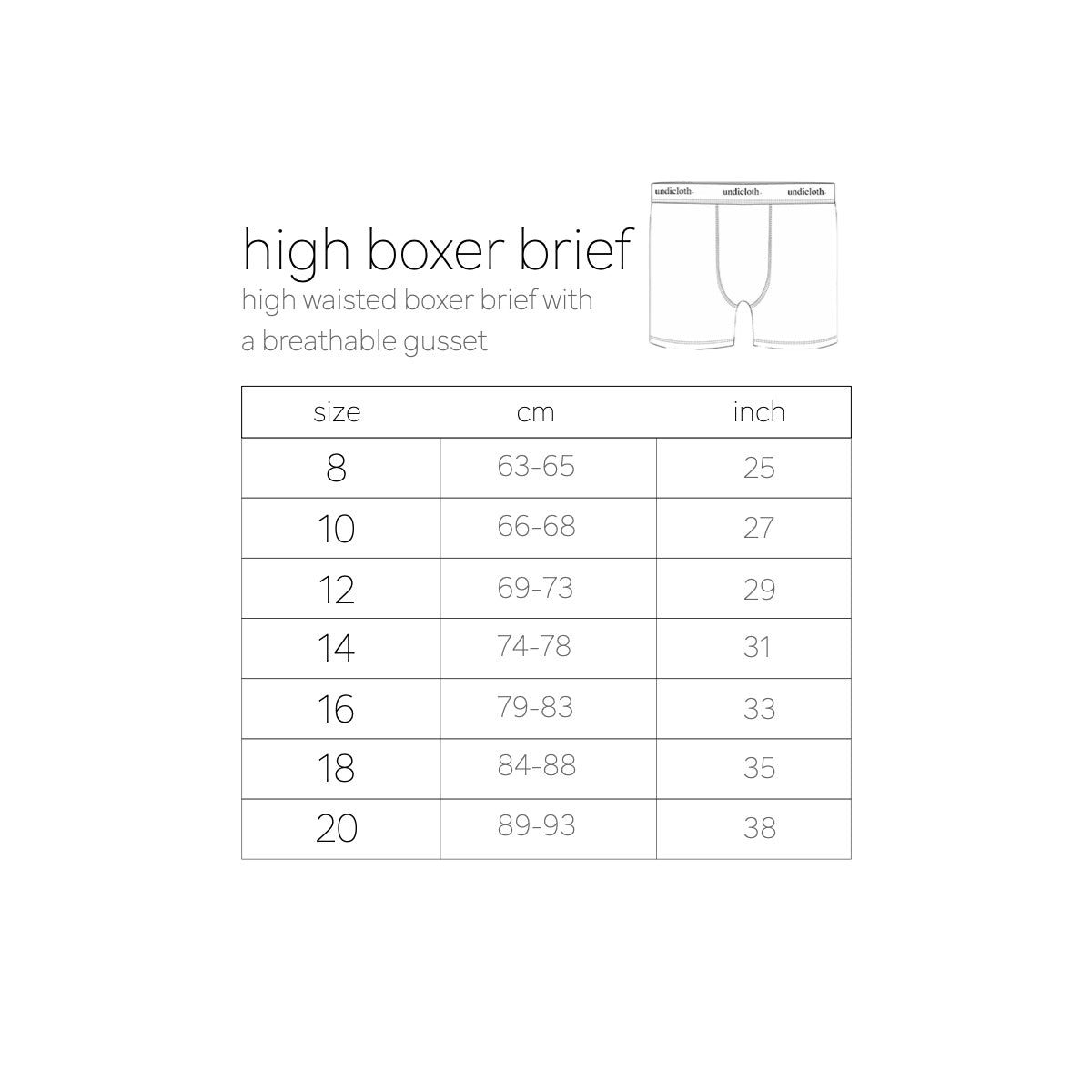 high boxer brief black