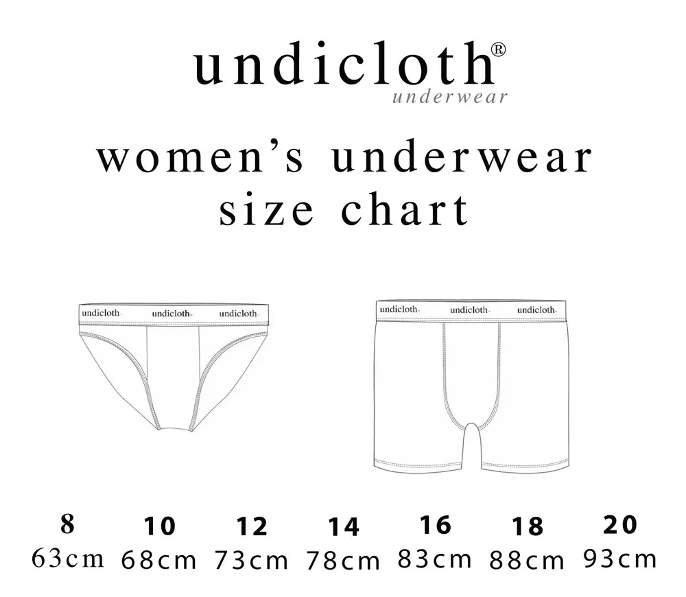Sizing Chart for Womens Underwear