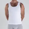 Mens Rib Singlet White thumbnail